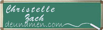 Christelle Zach Visitenkarte